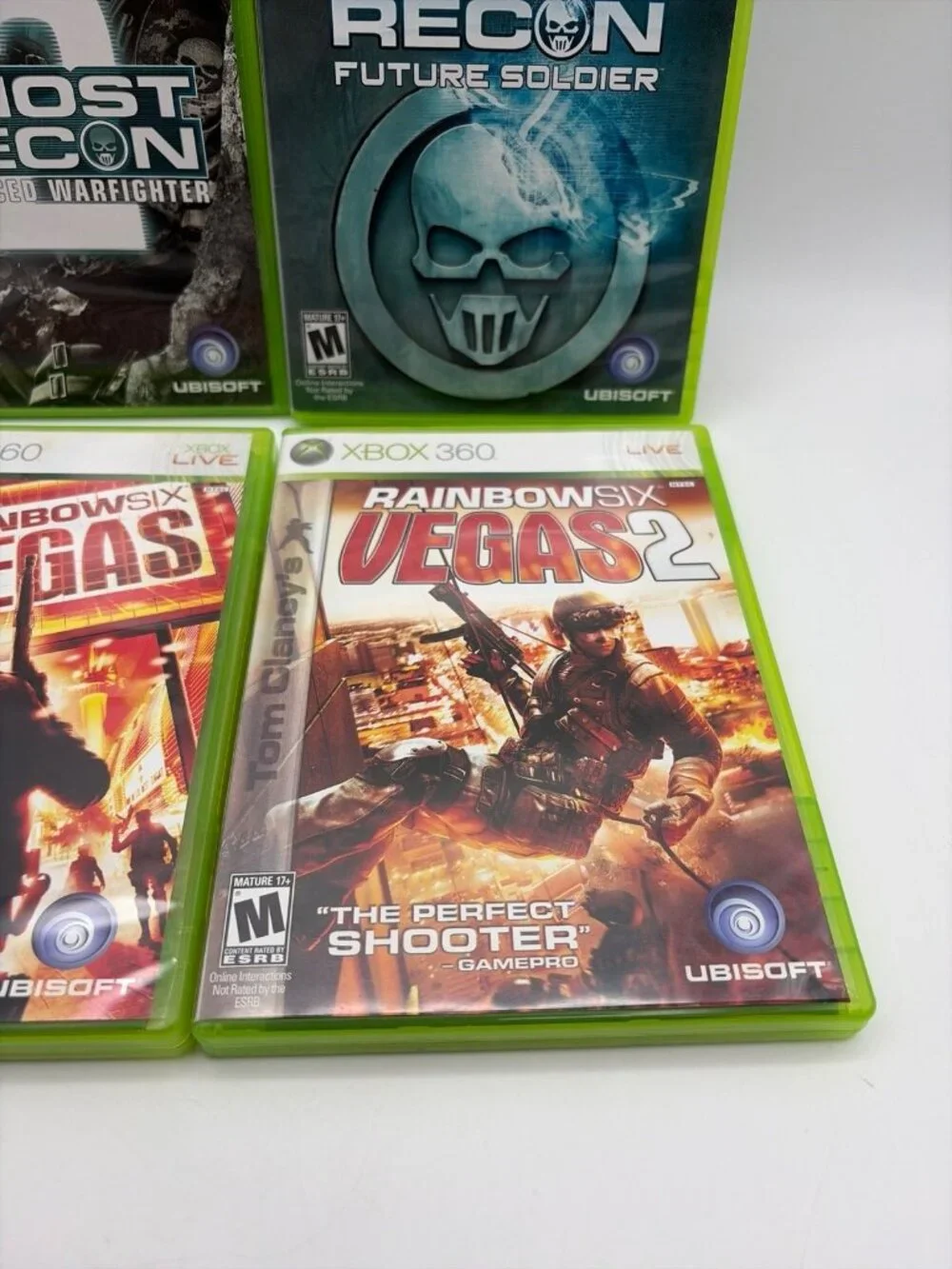 Tom Clancy Xbox 360 Ghost Recon Advanced Warfighter Future Soldier Rainbow 6